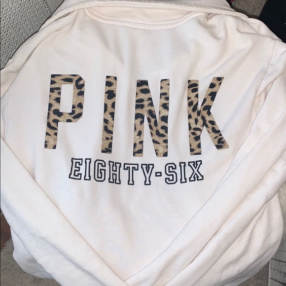 PINK Victoria's Secret Tops - PINK VS Cheetah Quarter Zip